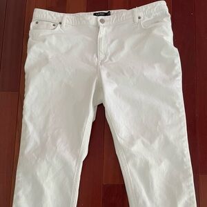 Lauren, Ralph Lauren size 18 women’s white jeans.